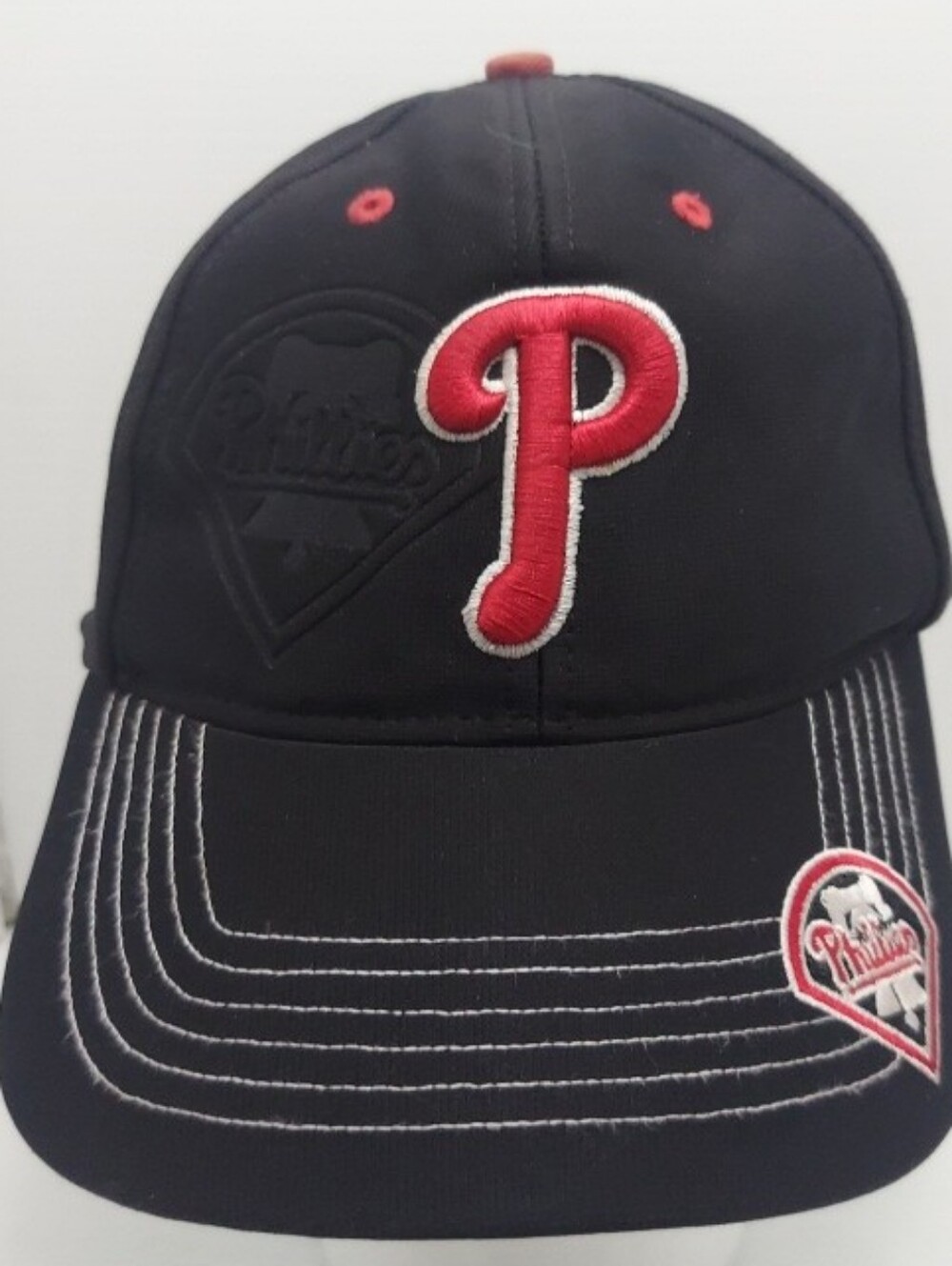 Philadelphia Phillies Cap Hat '47 Twins Enterprises Strapback Black Curved Brim